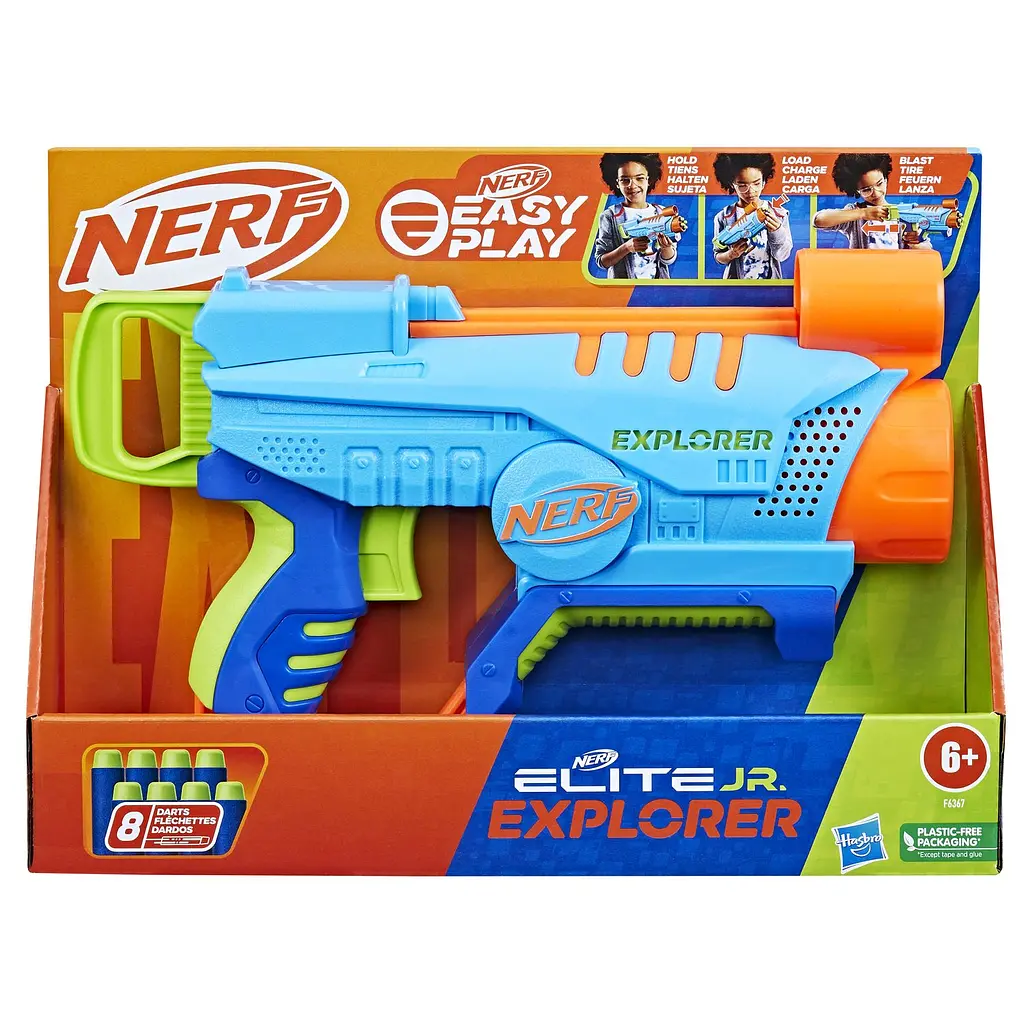 Бластер Hasbro Nerf Elite Jr Explorer, з 8 стрілами (F6367) - фото 2