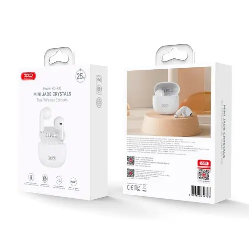 Навушники бездротові XO X33 Yu Jing TWS bluetooth Headset білі - фото 4