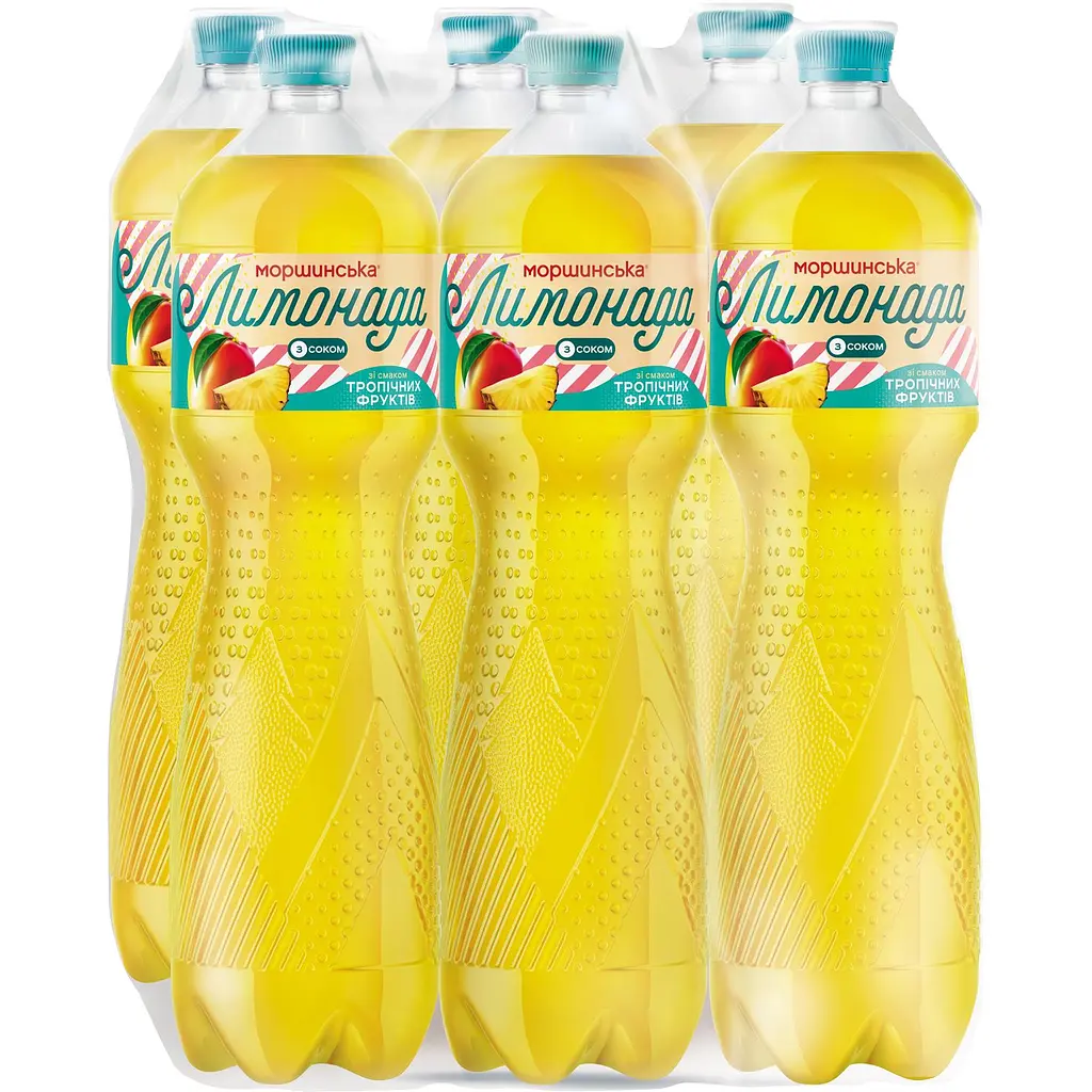 Напій Моршинська Лимонада Тропічні фрукти середньогазований 1.5 л - фото 6