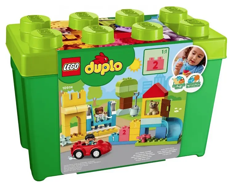 Конструктор LEGO DUPLO® Велика коробка з кубиками 85 деталей (10914) - фото 2