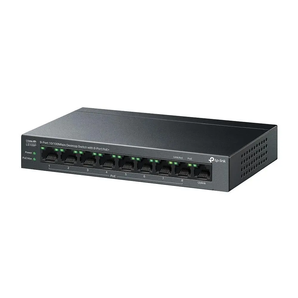 9-портовый настольный коммутатор, LS109P TP-LINK - фото 3