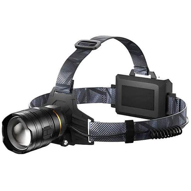 Яркий налобный фонарь BL-8076-2-GT100 zoom + microUSB + 2х18650 (4 режима) - фото 2