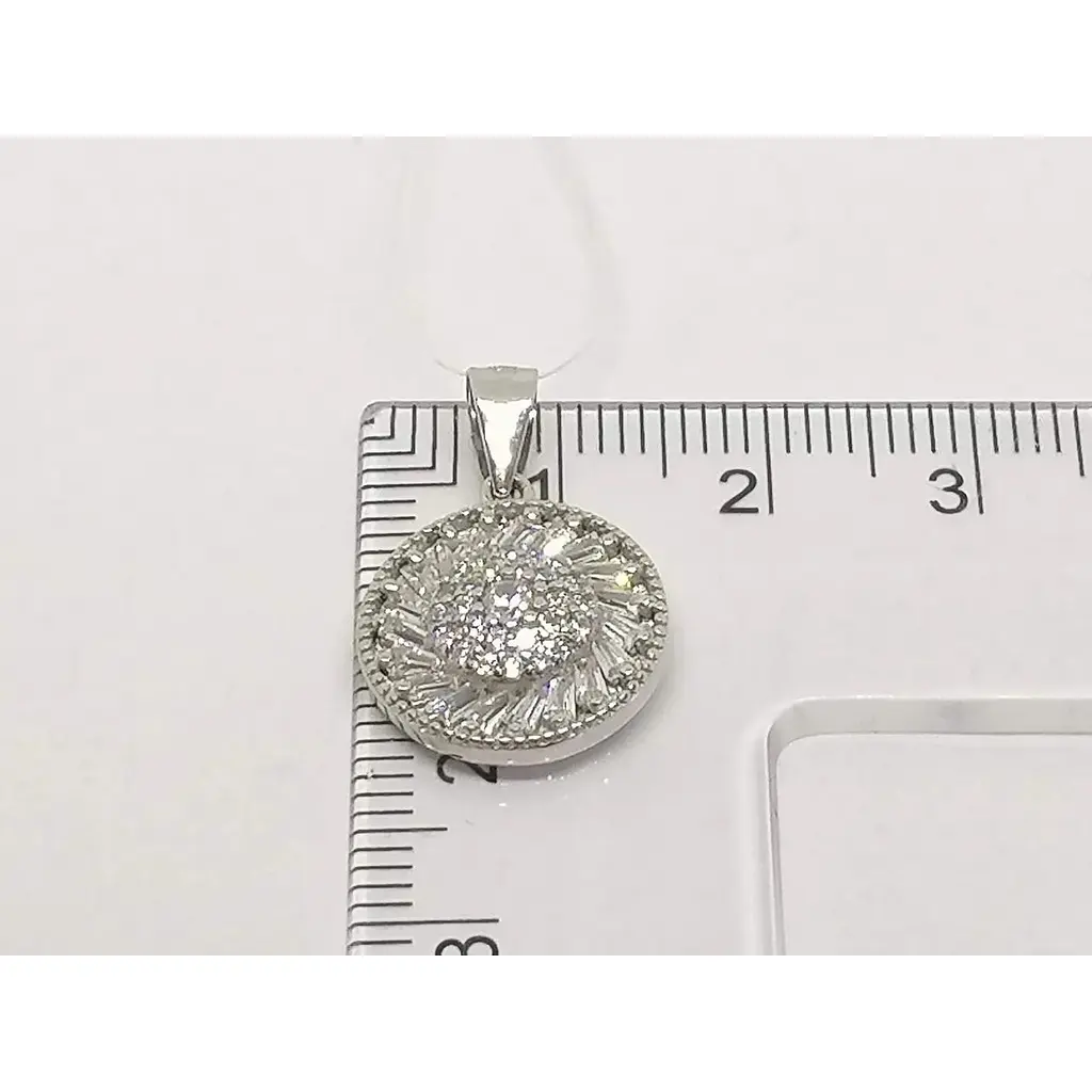 Срібна підвіска Подіум з фіанітами. GP1341 - фото 5