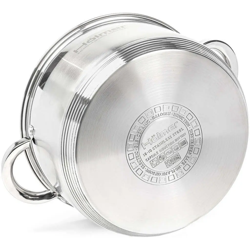 Каструля з кришкою Holmer CR-12550-SS, 5 л (CR-12550-SS) - фото 4