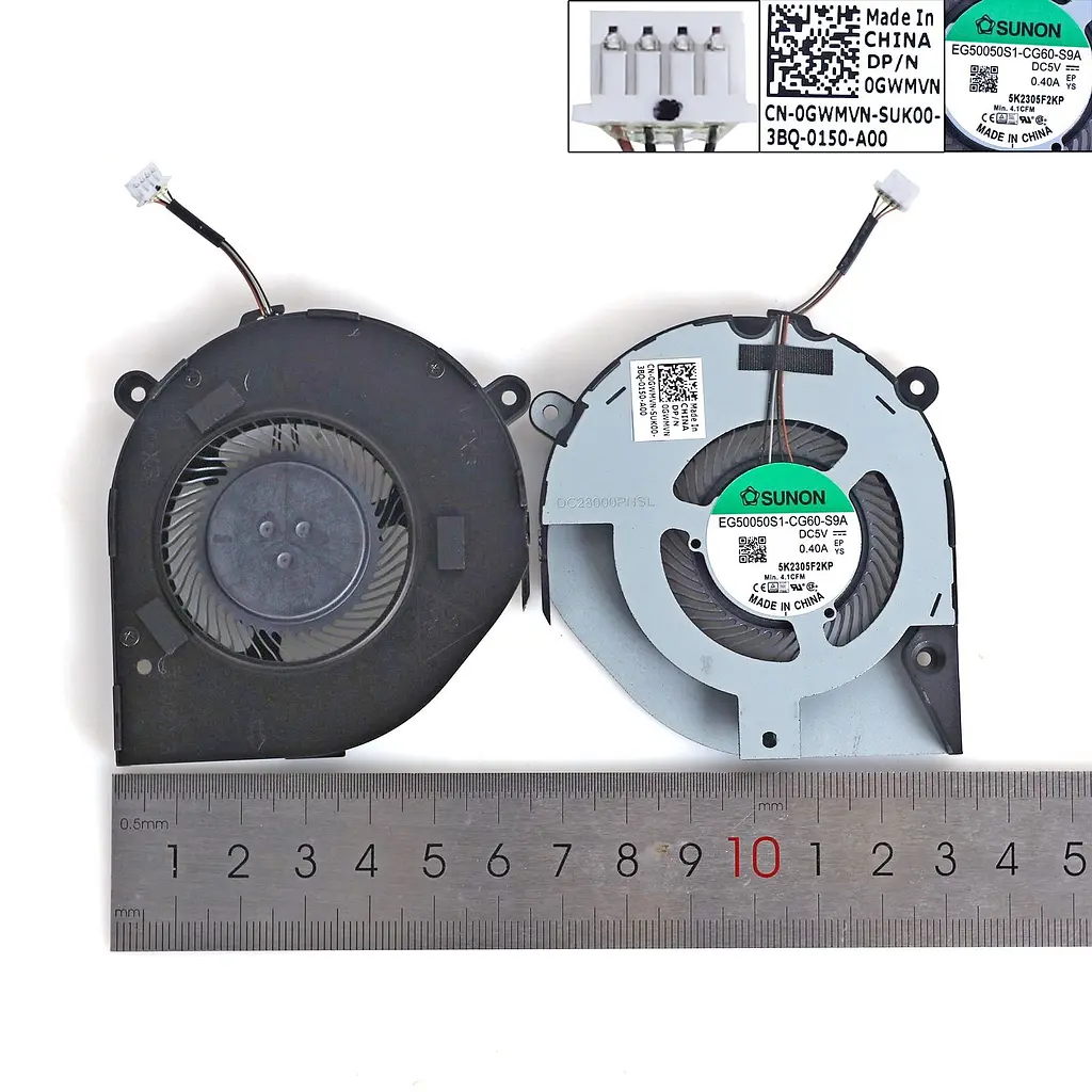 Вентилятор для Dell Latitude 5400 5410 P98G DIS, (0T9T4M, 0GWMVN, EG50050S1-CE90-S9A/ -CG60-S9A) - фото 3