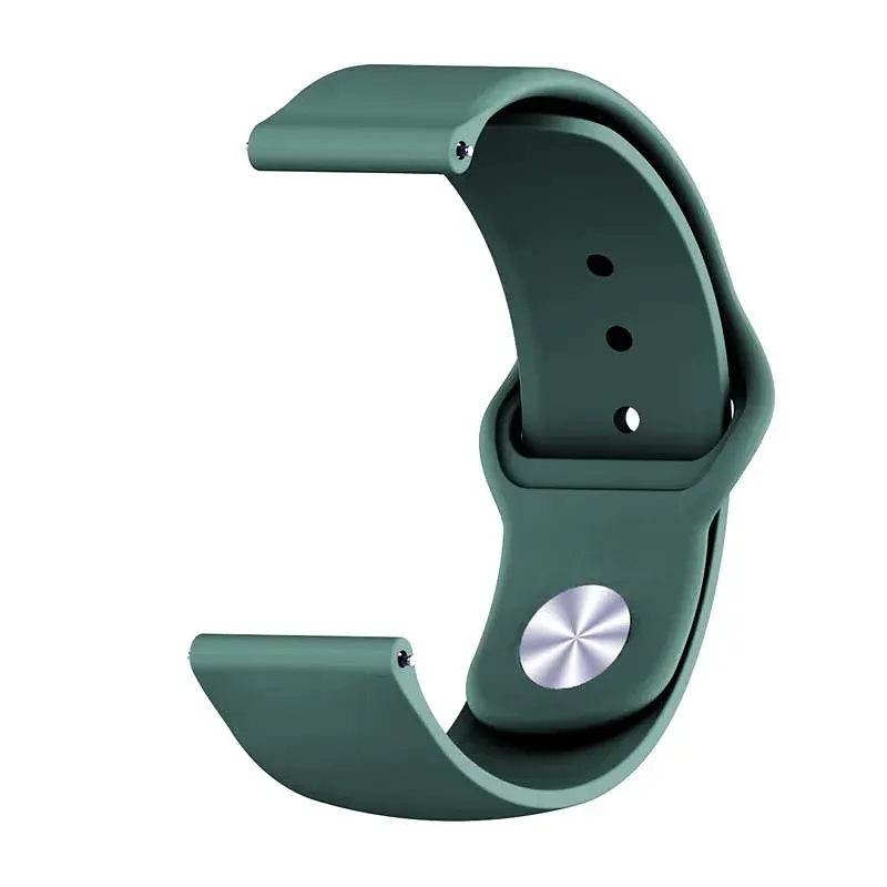 Силіконовий ремінець BeCover для Xiaomi iMi KW66/Mi Watch Color/Haylou LS01/Watch S1 Active Dark-Green (706366) - фото 2