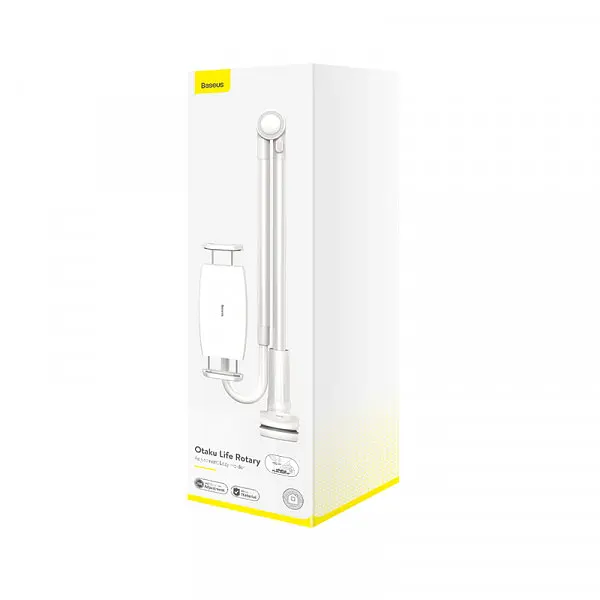 Тримач Baseus Otaku life rotary adjustment lazy holder Pro для планшетів iPad (LUZQ000012) біло сріблястий - фото 6