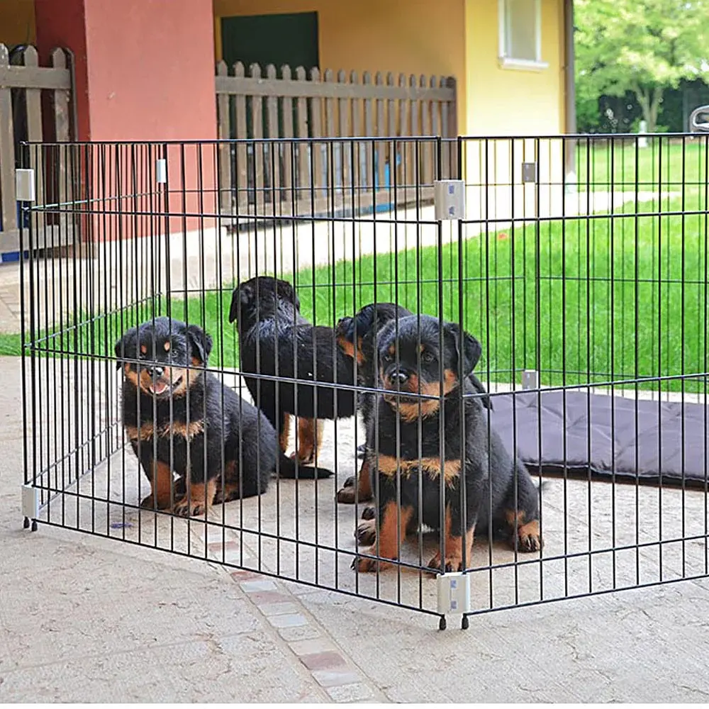 Вольєр для собак Ferplast Pen Black Dog Training чорний 80×80×62 см 73300025 - фото 4