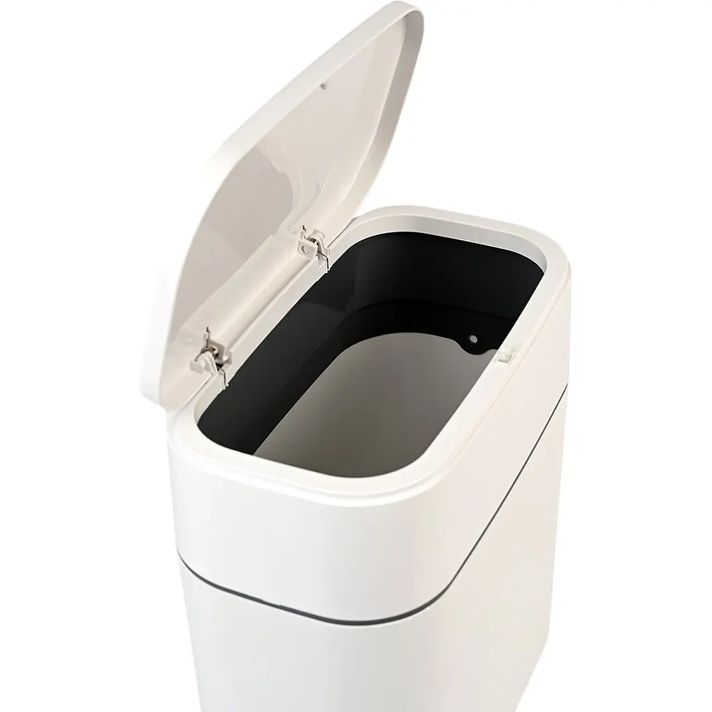 Відро для сміття МВМ My Home з кришкою 300х165х320 мм біло-сіре (BIN-23 10L WHITE/GRAY) - фото 5