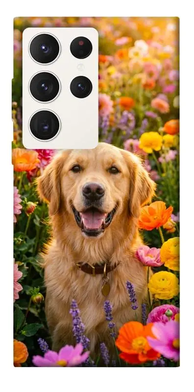 TPU чохол Demsky Flowery labrador для Samsung Galaxy S23 Ultra