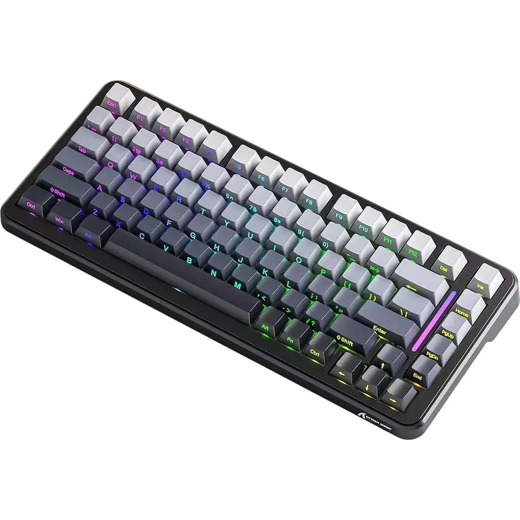 Клавіатура Attack Shark M86 RGB лінійні перемикачі Blueberry Gradient чорна (AS-6972792471525-MN) [166737] - фото 2