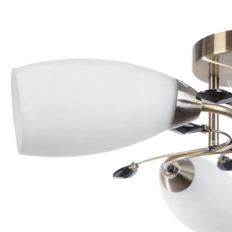 Люстра потолочная Brille классическая E14 60W BZ (LK-170C/3) - фото 3