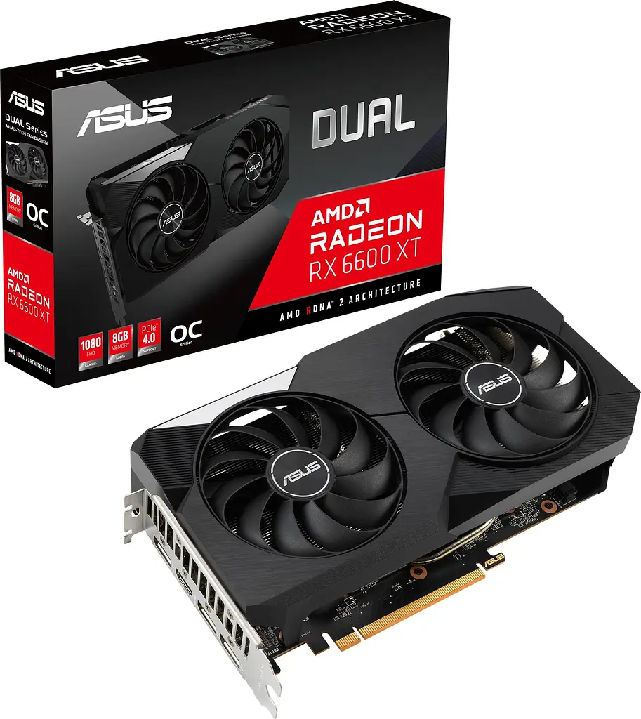Відеокарта ASUS AMD Radeon RX 6600 XT 8Gb Dual OC (DUAL-RX6600XT-O8G) (GDDR6, 128 bit, PCI-E v4.0) Б/в - фото 3