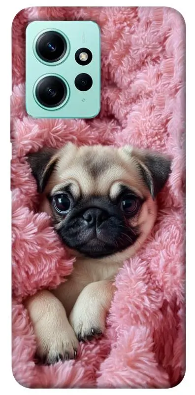TPU чохол Demsky Мопс у ніжностях для Xiaomi Redmi Note 12 4G