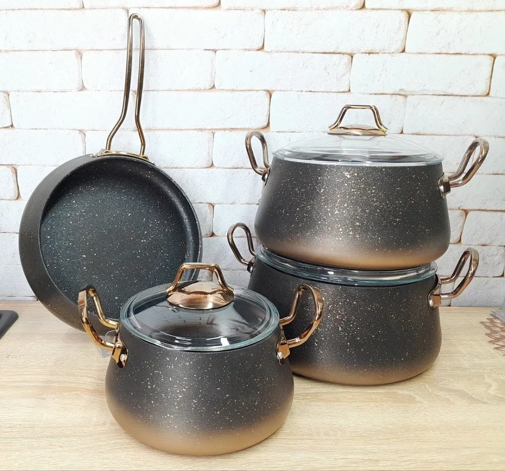 Набір посуду O.M.S. Collection 3041-IND-Bronze 7 предметів