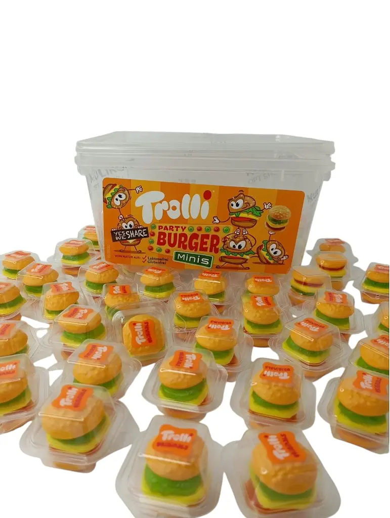 Мармелад Trolli Mini Burger 60 шт (банка)