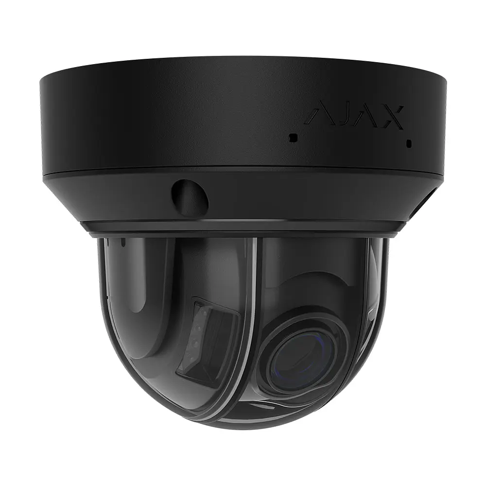 IP-відеокамера 8Mp Ajax DomeCam HLVF (8 Mp) Black f=2.8-12mm, ІЧ+LED-підсвічування, з мікрофоном (26-00708) - фото 2