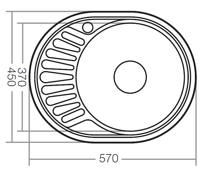 Мойка кухонная ZERIX Z5745-08-180D decor (ZX1593) - фото 2