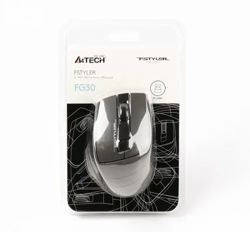 Компьютерная мышь A4Tech Fstyler FG30 2000dpi Black+Grey teh0020399 - фото 5