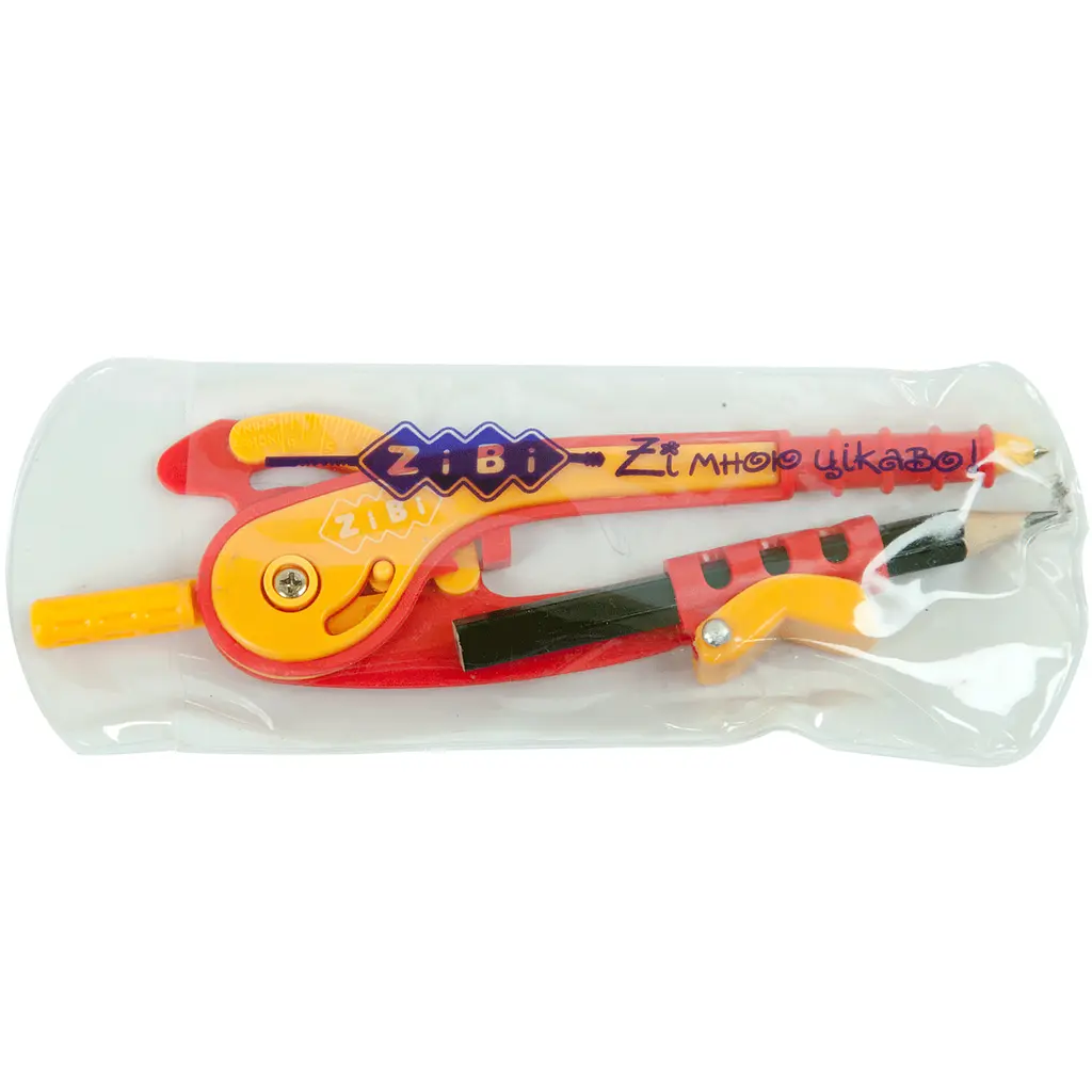 Циркуль ZiBi Smart Line пластиковий зі шкалою червоно-помаранчевий (ZB.5396-05) - фото 2