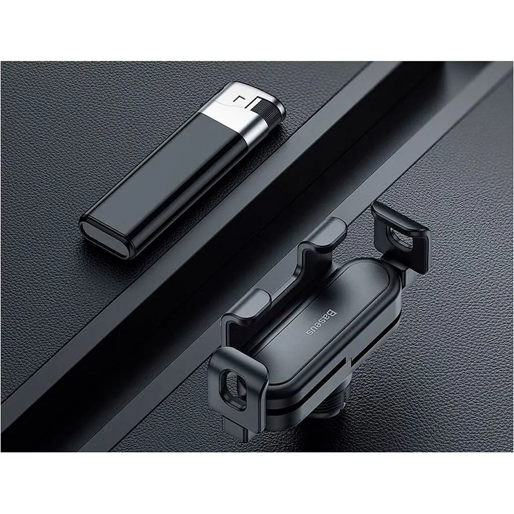 Автотримач Baseus Stable Gravitational Car Mount Lite Air Outlet Version Black (SUWX010001) [134769] - фото 9