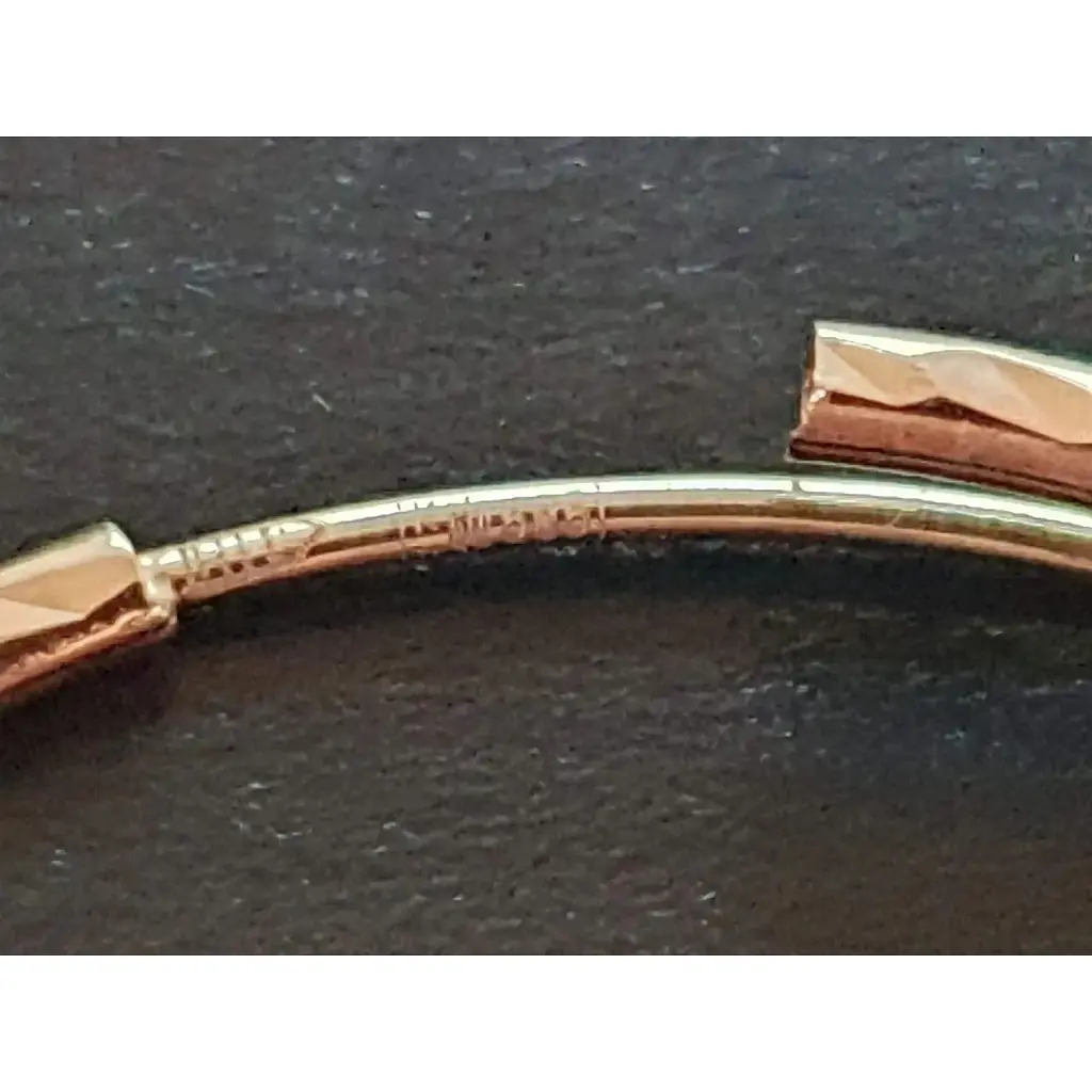 Золоті сережки-кільця Favoritum з алмазною гранню. 210006_А_Л - фото 5