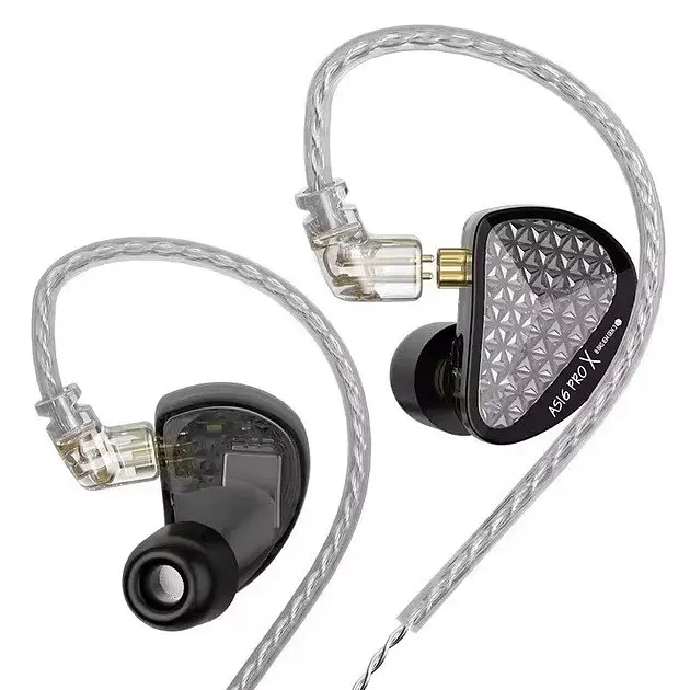 Навушники арматурні моніторні Hi-Fi IEM Knowledge Zenith KZ Audio AS16 Pro X - фото 2