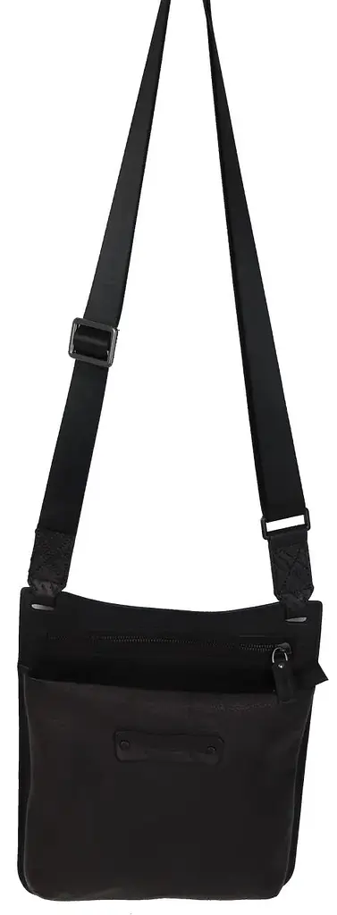 Сумка чоловіча Mykhail Ikhtyar 24х26х3 см Чорний (45041 New black) - фото 4