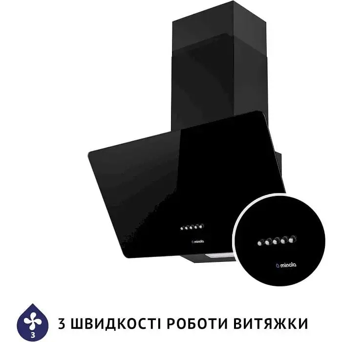 Вытяжка Minola HDN 6224 BL 700 LED blak - фото 6