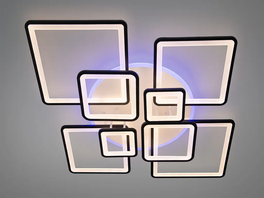 Современная LED люстра с пультом, диммером и подсветкой, 225W - фото 2
