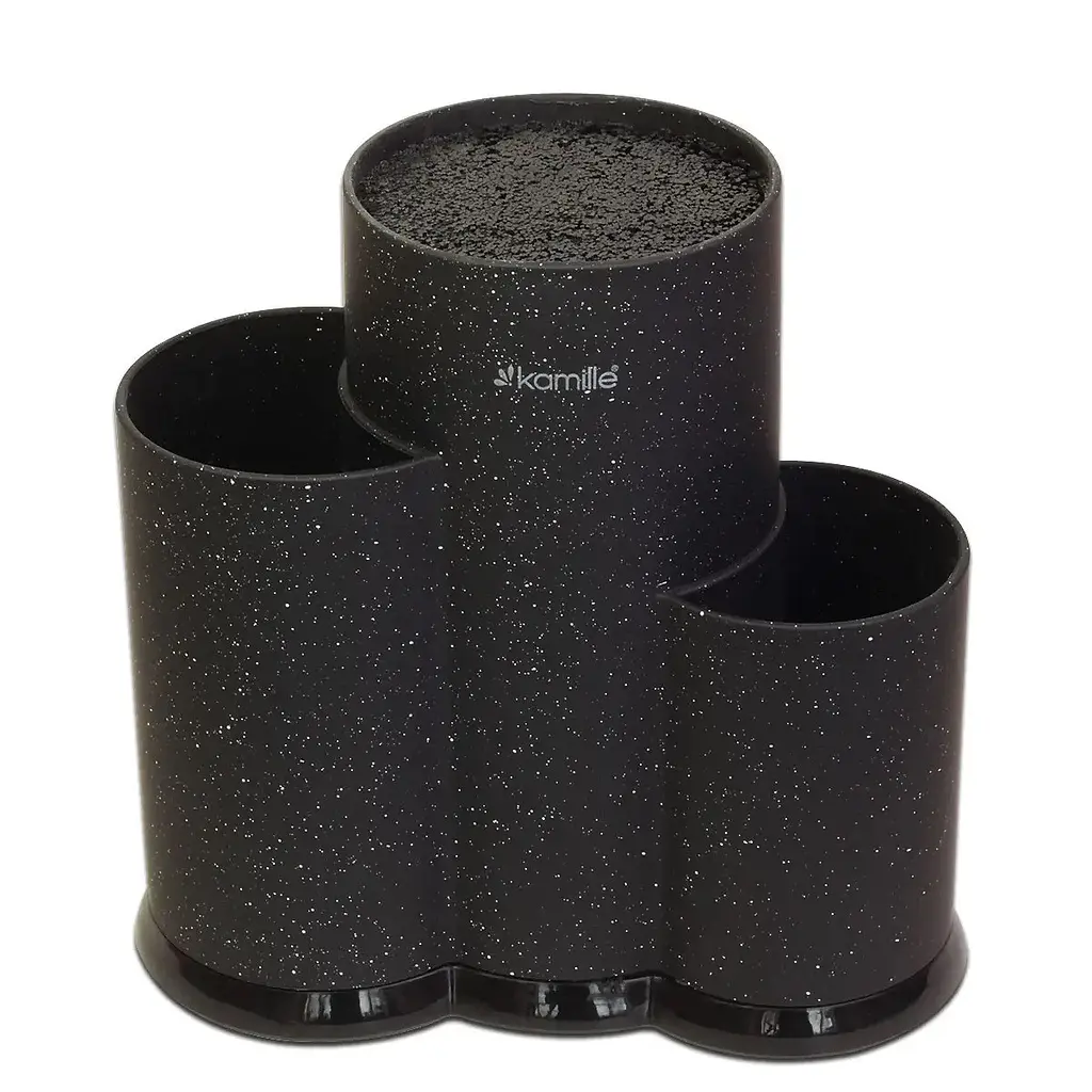 Підставка для ножів Kamille КМ-7608 black