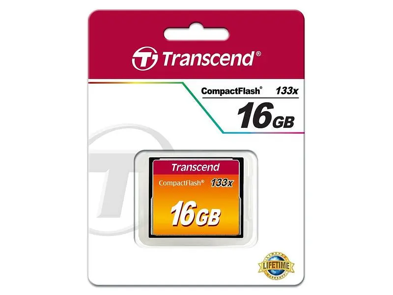 Карта пам'яті Transcend CompactFlash Card 133X 16 GB (TS16GCF133) - фото 2