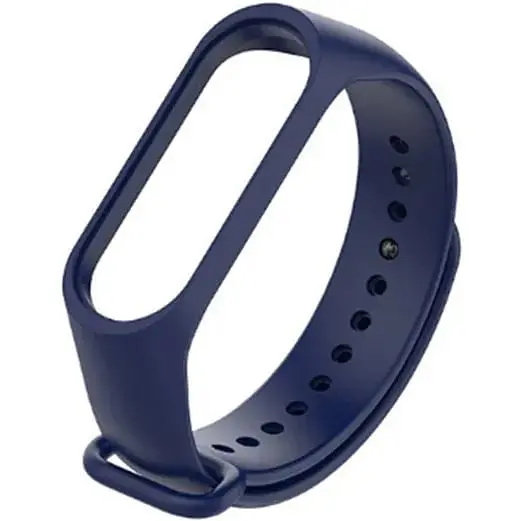 Силіконовий ремінець BeCover для Xiaomi Mi Band 3/4 Deep Blue (704127) - фото 3