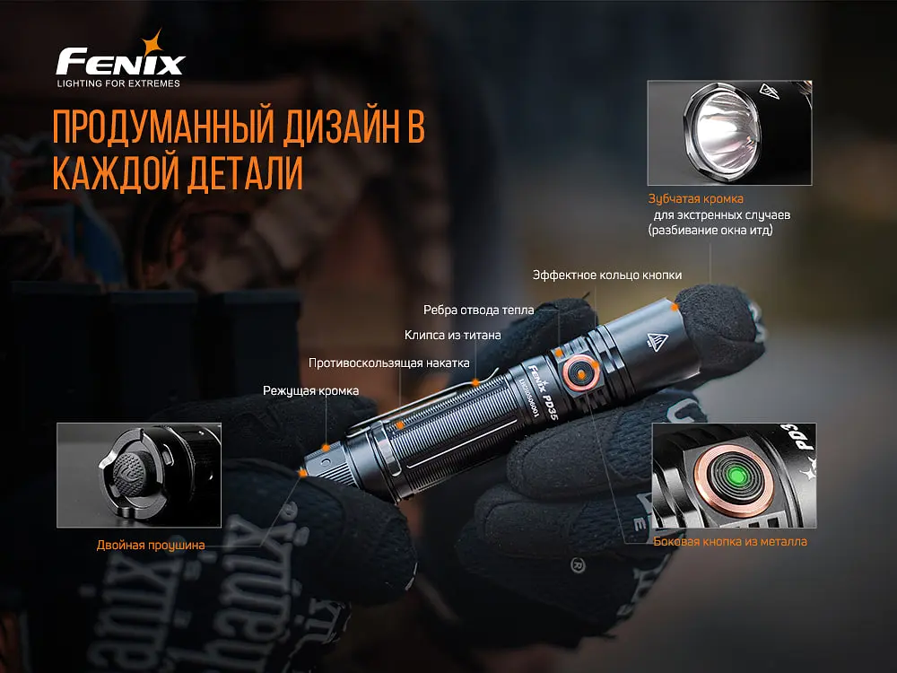 Ліхтар ручний Fenix PD35 V3.0 - фото 16