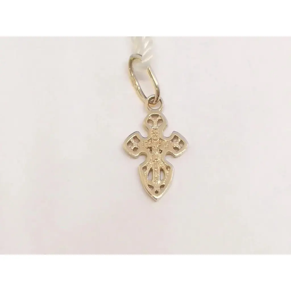 Золотой крестик Семейные драгоценности. Распятие Христа. 140911 - фото 3