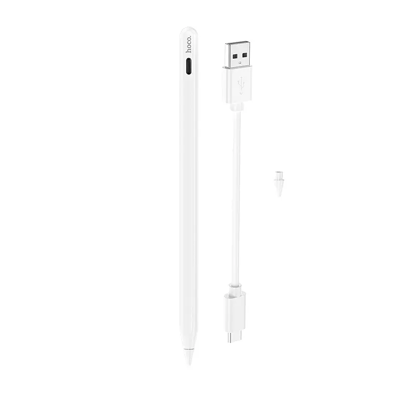 Стилус HOCO GM112 Intelligent anti-lost active capacitive pen with digital display pad dedicated White - фото 6
