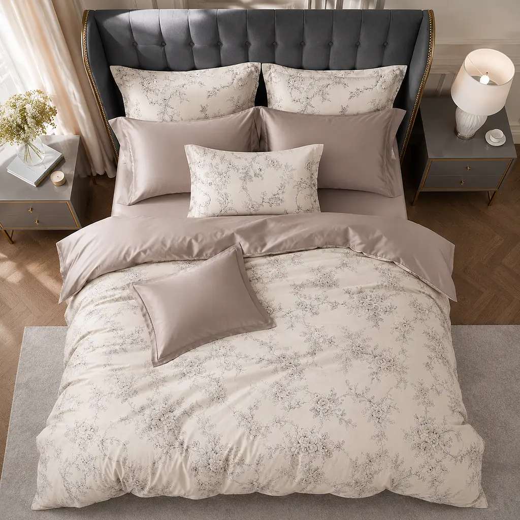 Комплект постільної білизни Love You, Євро 200×220, тенсель 300TC, Grace - фото 3