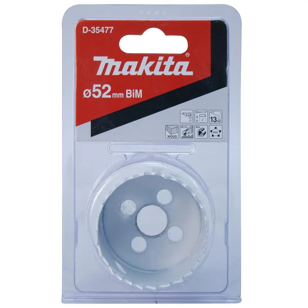 Свердло корончасте біметалеве 52 мм Makita D-35477