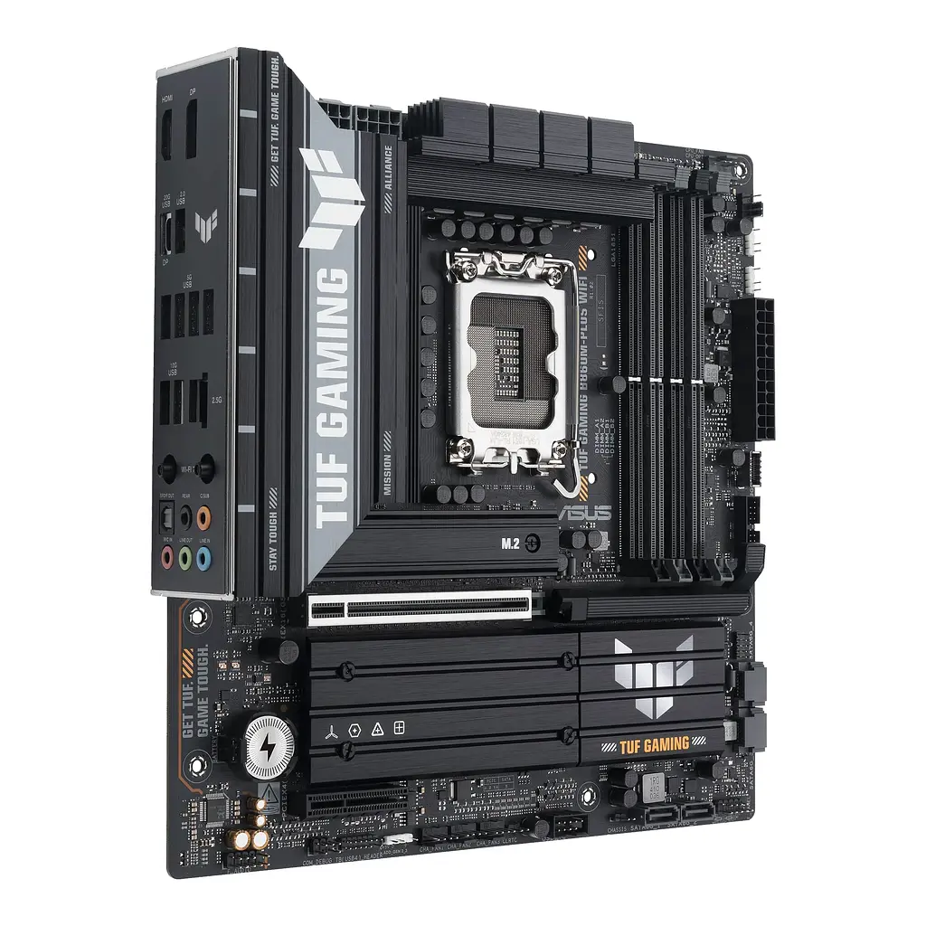Материнcька плата TUF GAMING B860M-PLUS WIFI s1851 B860 4xDDR5 M.2 DP HDMI USB Type-C Wi-Fi BT Asus teh0018982 - фото 4