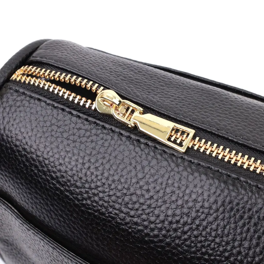 Сумка крос-боді для жінок з натуральної шкіри на кожен день Vintage 22590 чорна - фото 8