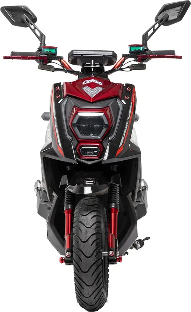 Електроскутер Двомісний Corso Hurricane (2500W 72V/40Ah) Червоний - фото 5