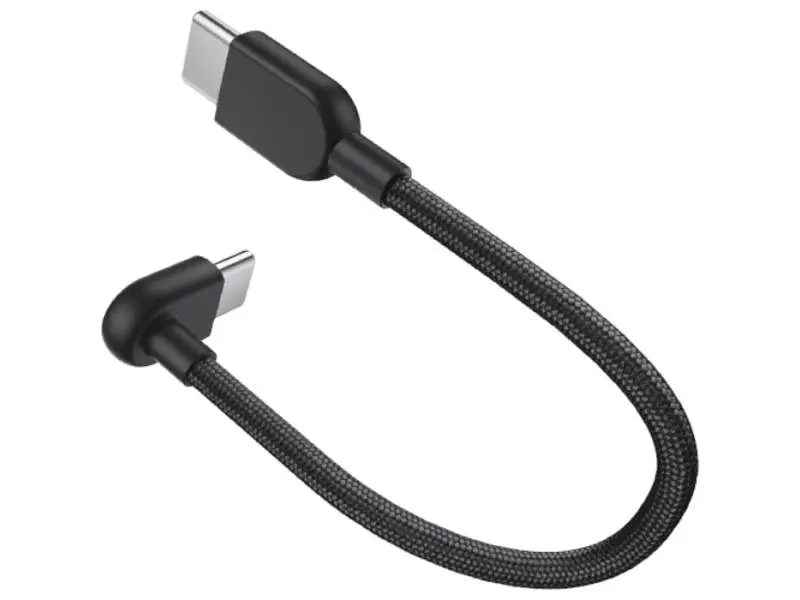 Кабель USB Type-C Xiaomi Braided USB Type-C to USB Type-C 0.1m Black (BHR08W0GL) - фото 2