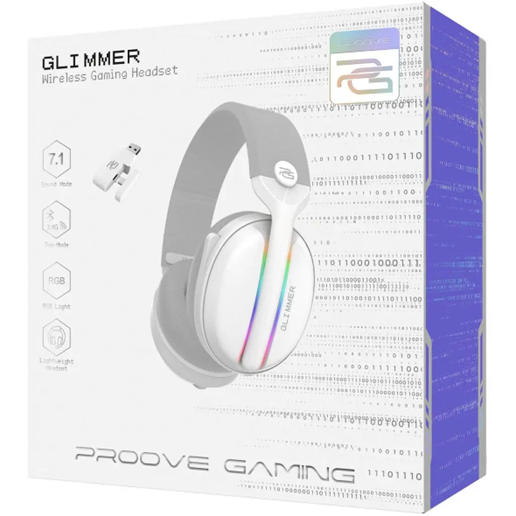 Ігрові навушники Proove Gaming Glimmer White/Purple (WHGL00022017) [149910] - фото 6