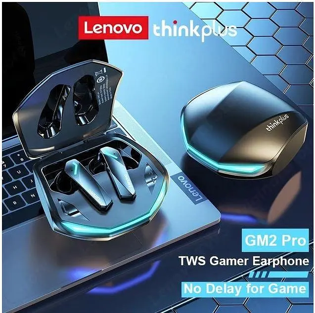 Навушники бездротові ігрові Lenovo GM2 Pro спортивні чорні - фото 7