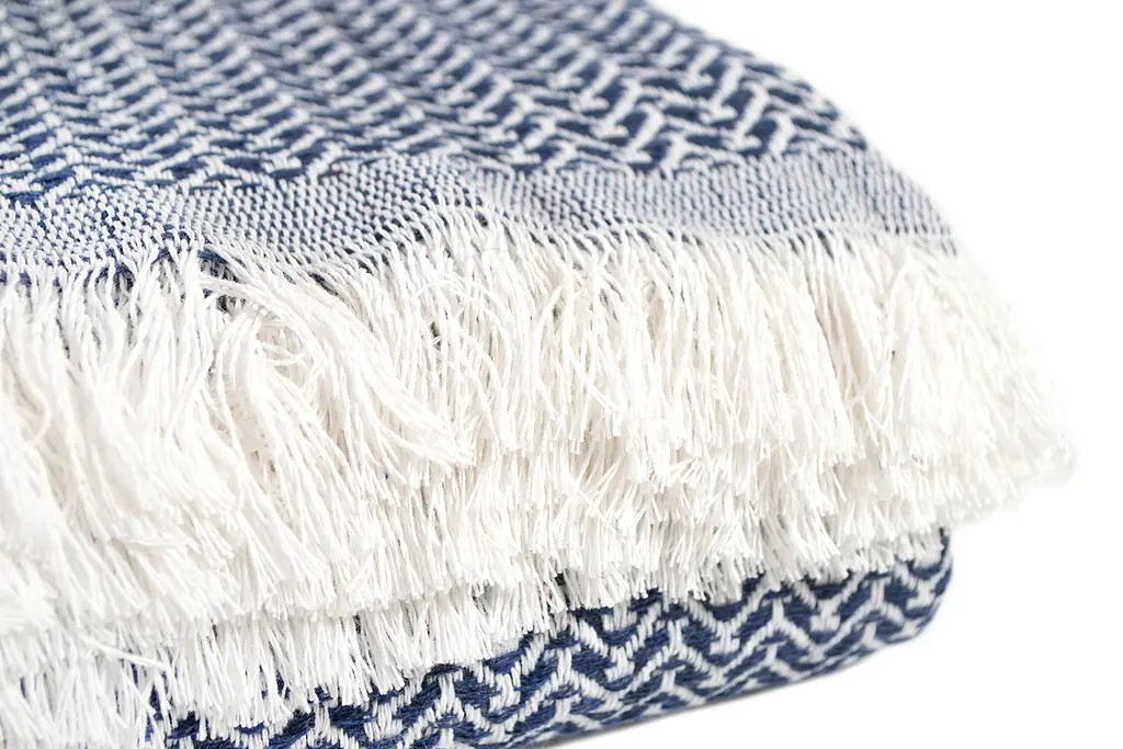 Покрывало Lotus Home - Retimna lacivert синий 220x240 - фото 3