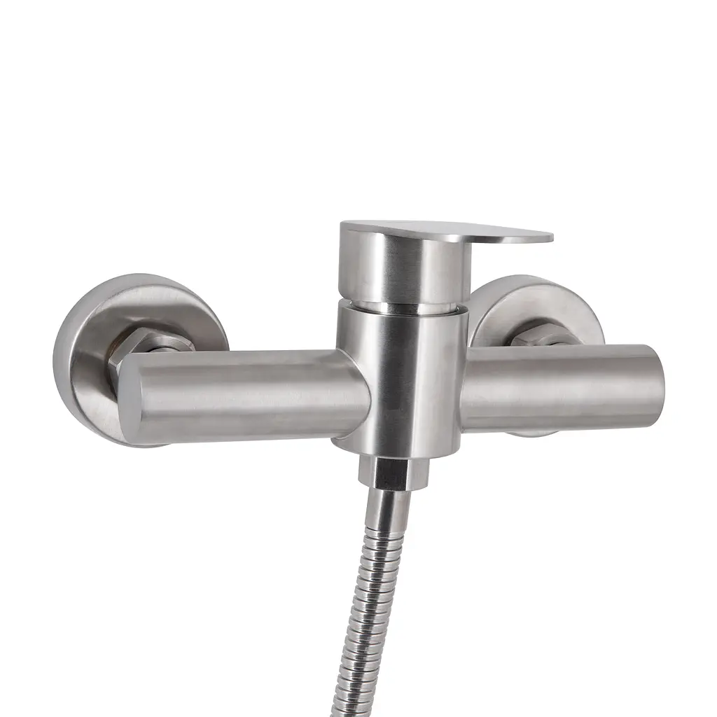 Змішувач для душу Lidz Luna 010 (з душовим гарнітуром) (k35) LDLUN010NKS46095 Nickel - фото 3
