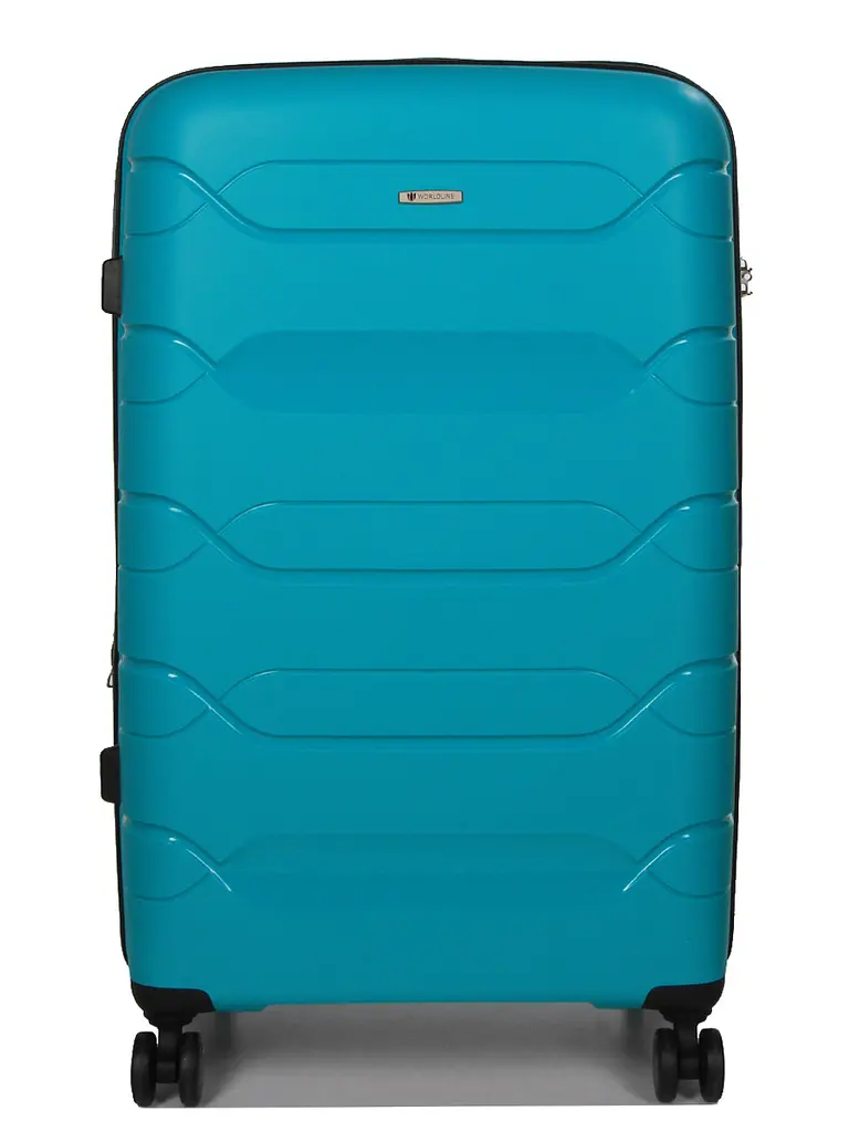 Валіза велика L поліпропілен Worldline Airtex 282 109л 74×47×30см Бірюзова - фото 3