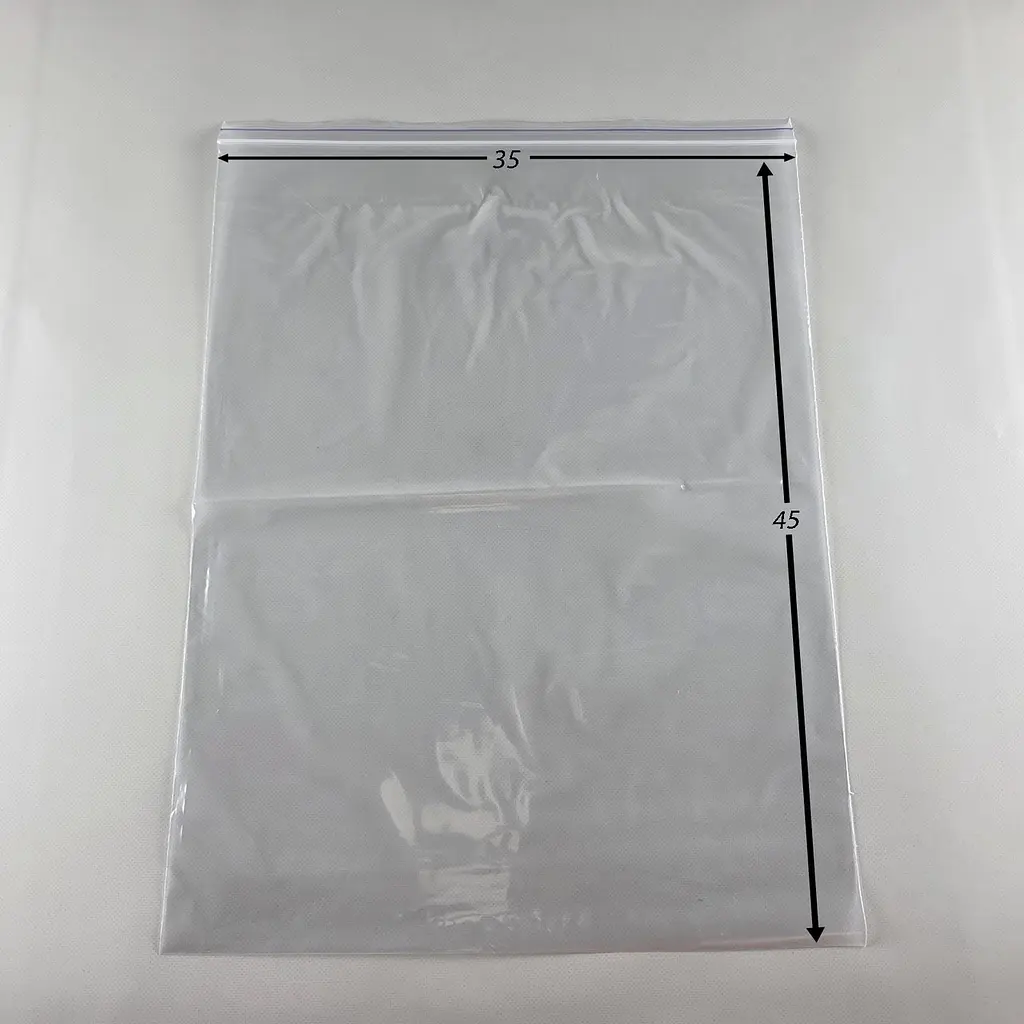 Пакети Zip-Lock прозорі 35x45 см, 100 шт, 50 мкм, поліетиленові пакети із застібкою - фото 2