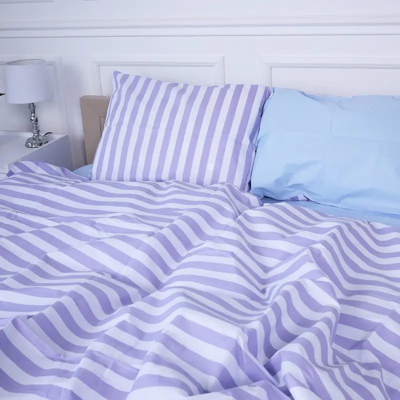 Простирадло MirSon Бязь 17-4772 Willerbann 150х220 см блакитне (2200008962388) - фото 3