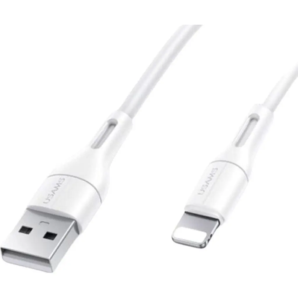 Кабель Usams U68 USB-A to Lightning 2A 1m White (SJ500USB02) [70881] - фото 4